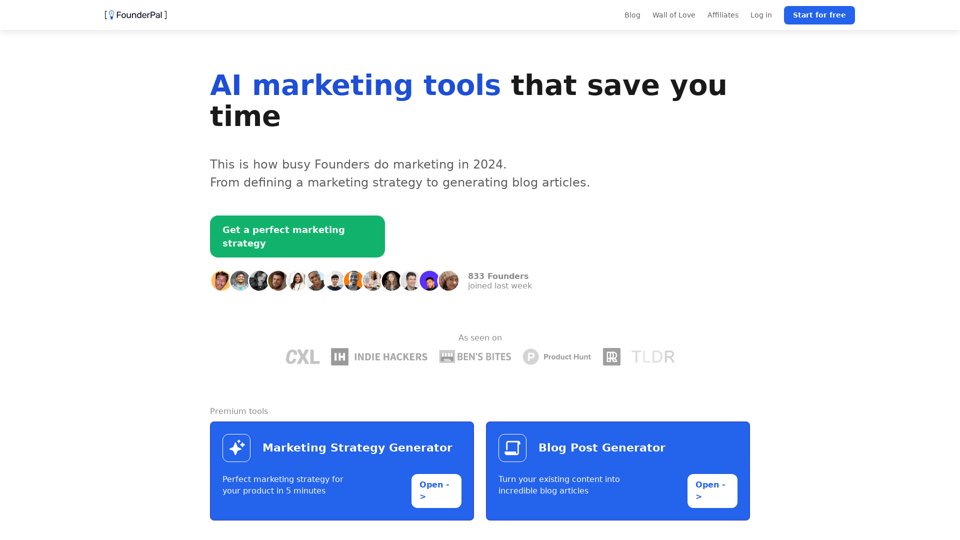 FounderPal — AI Marketing Tools That Save You Time