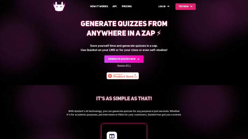 Generate Quizzes In A Snap! - Quizbot