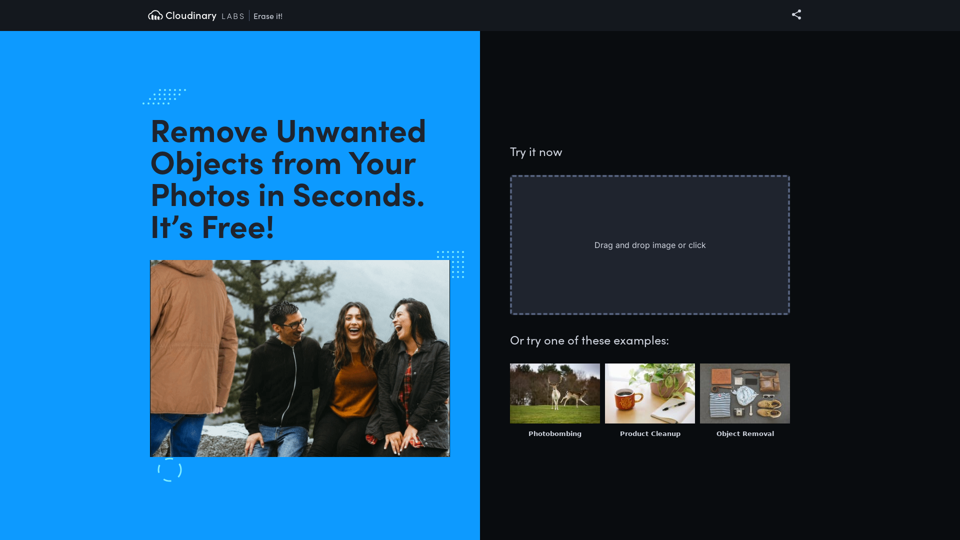 Erase It | Cloudinary Labs