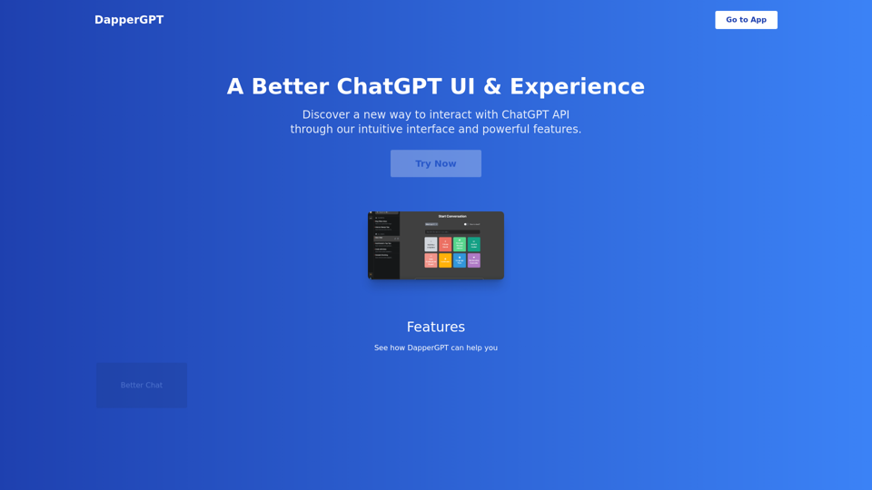 DapperGPT - Your Better UI for ChatGPT