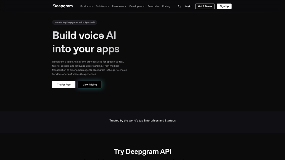 Deepgram Voice AI: Text to Speech + Speech to Text APIs | Deepgram