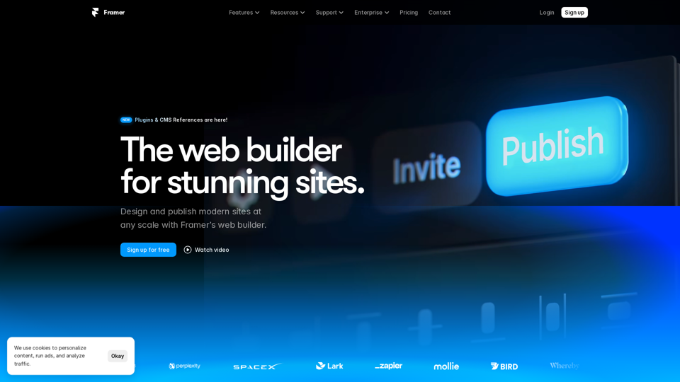 Framer — The web builder for stunning sites.