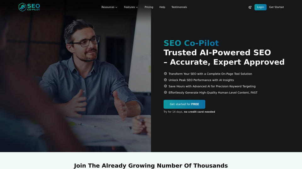 SEO Co-Pilot: AI Powered Onpage SEO Optimization Tool & Content Generator