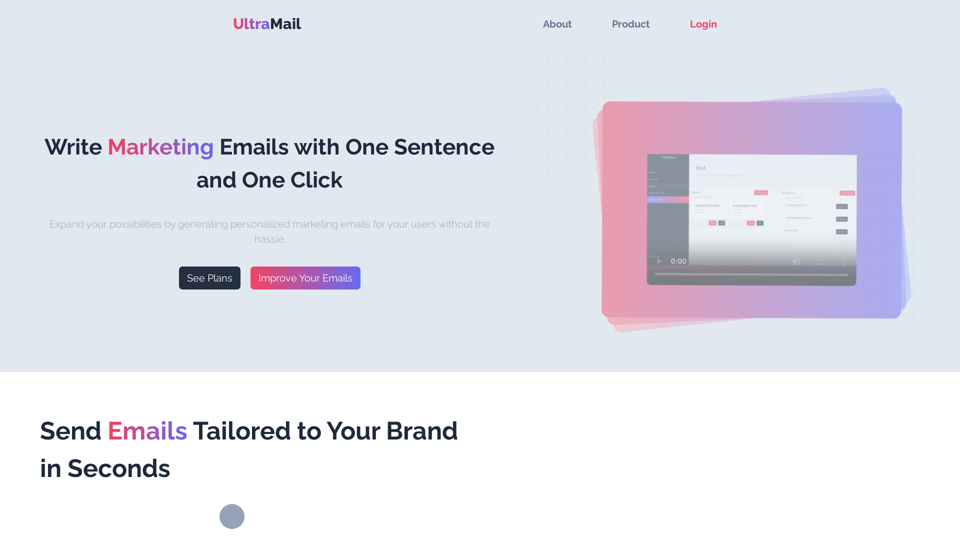 Ultramail: Send Personalized Marketing Emails with AI