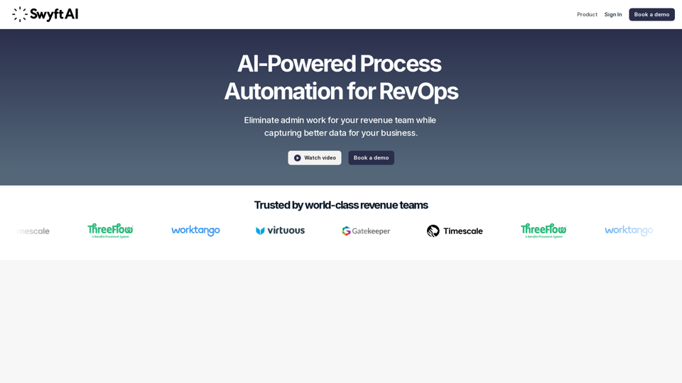 Swyft AI | Process Automation for RevOps