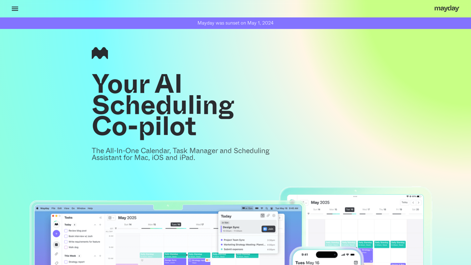 Mayday: The AI-Assisted Calendar