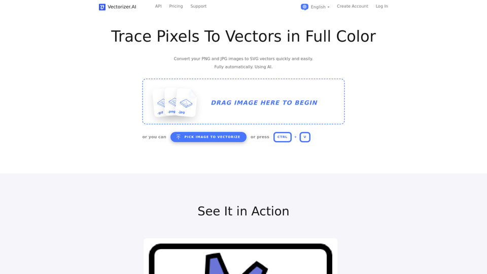 Convert PNG, JPG files to SVG vectors online - Vectorizer.AI