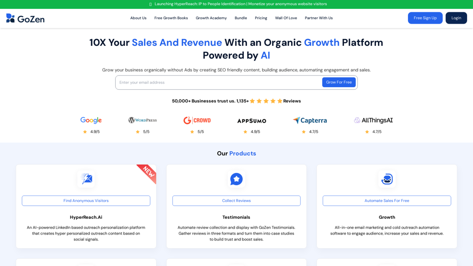 10x Your Organic Growth Rate with GoZen's SaaS Platforms | GoZen