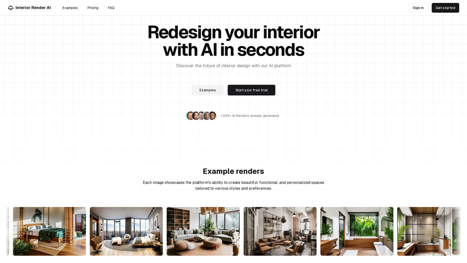 Interior Render AI - Redesign your interior with AI in seconds