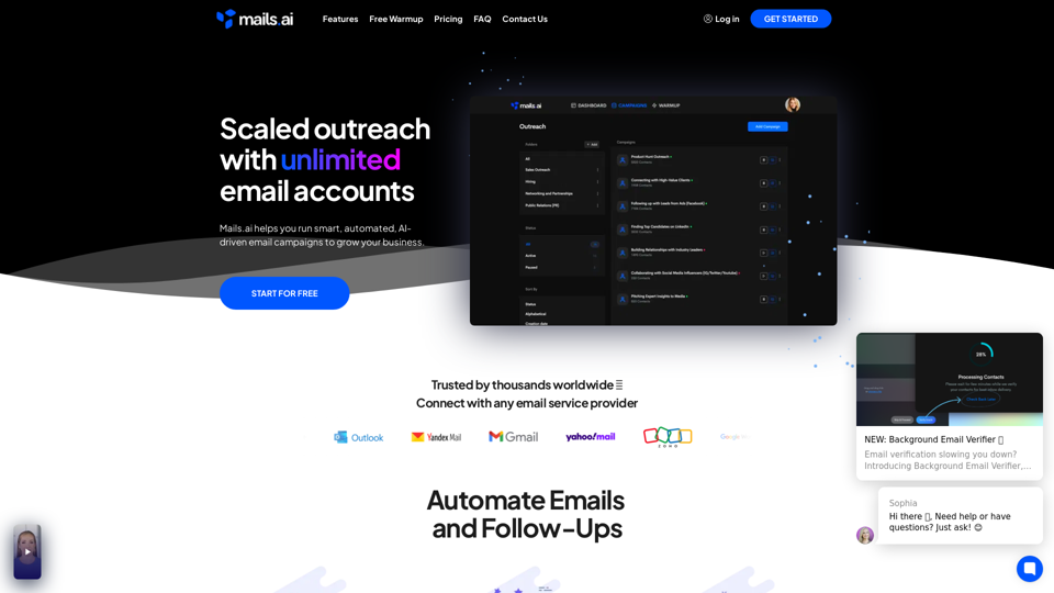 Mails.ai - AI Cold Email Software