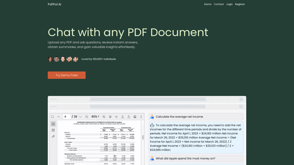 PdfPal AI | Chat with any PDF Document