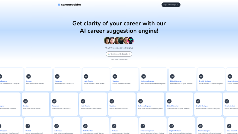 Careerdekho AI — AI Career Discovery Tool