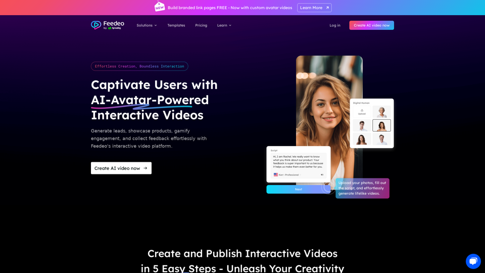 Feedeo - AI Interactive Video Generator