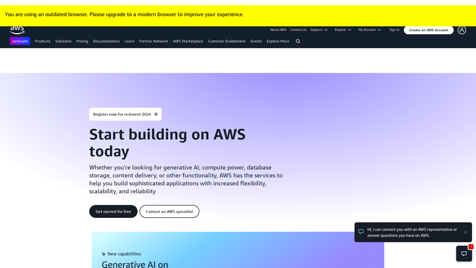 Cloud Computing Services - Amazon Web Services (AWS)