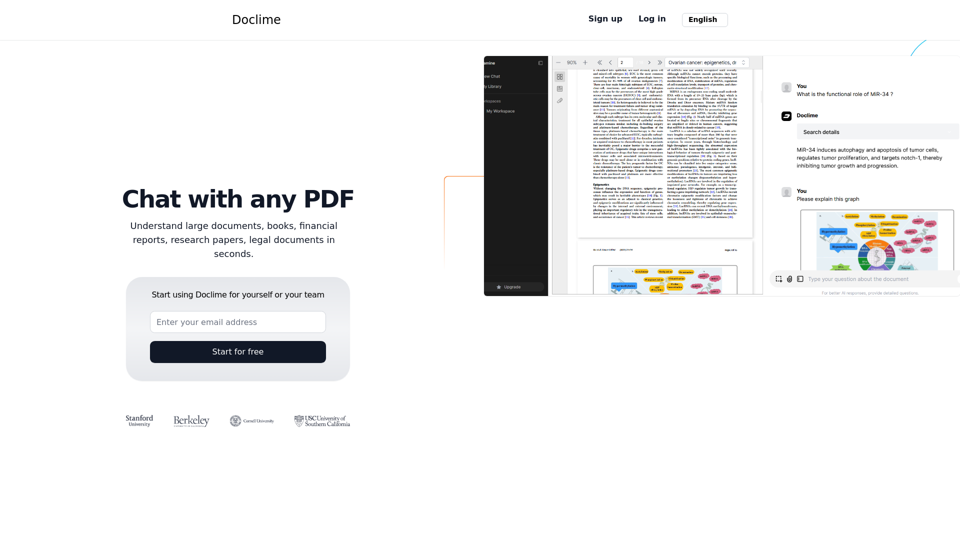 Doclime - Chat with any PDF