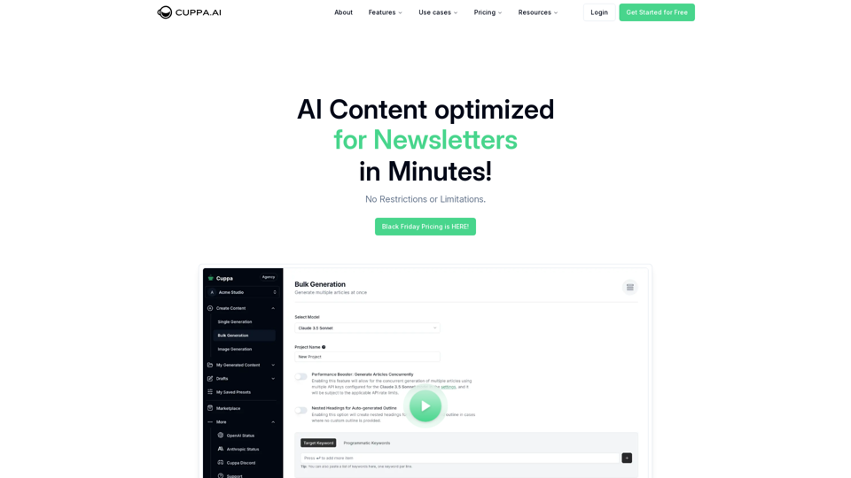 Cuppa - The #1 AI-Powered Content Marketing Suite