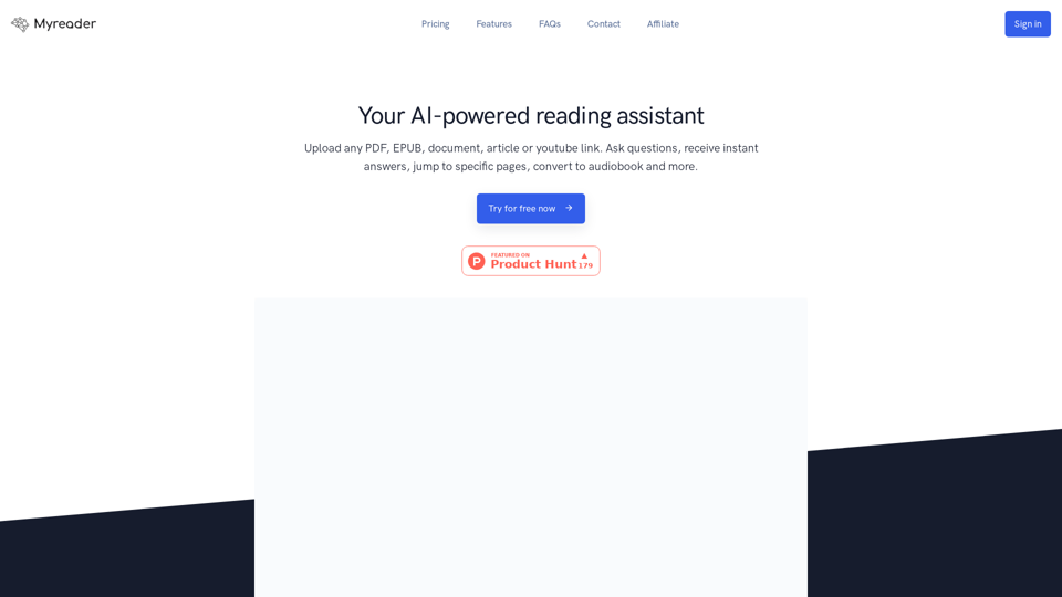 Myreader AI - Your AI powered reading assistant