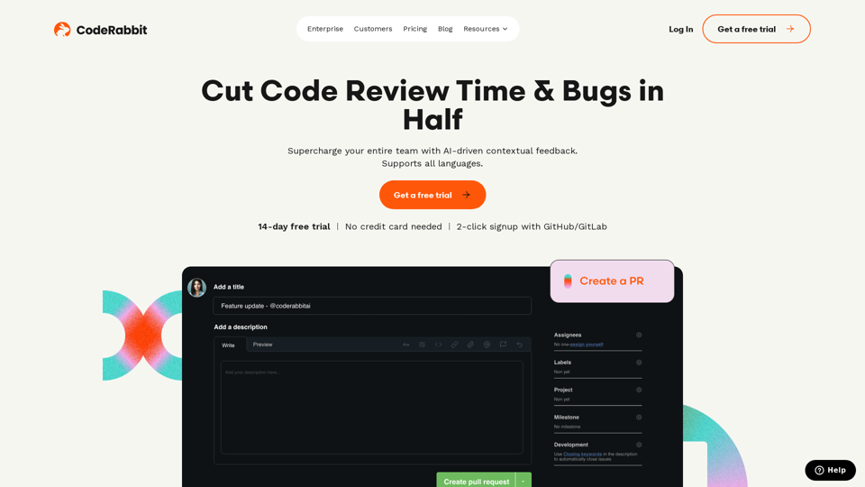 AI Code Reviews | CodeRabbit | Try for Free