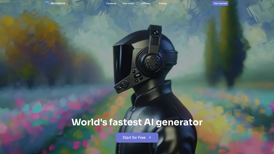 Decohere - World's Fastest AI Generator