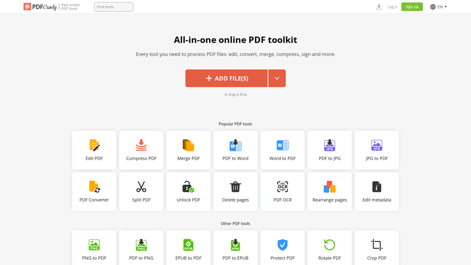 80+ Free PDF Tools Online – PDF Candy