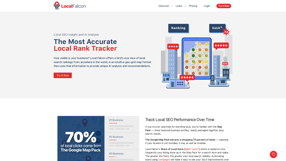 Local Rank Tracking and AI Analysis Tool - Local Falcon