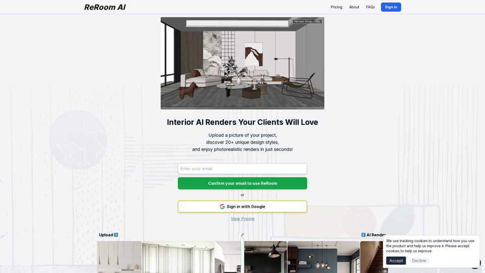 ReRoom AI: AI Tool for Interior Design