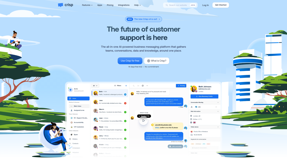 The Business Messaging Platform For Every Company - Crisp