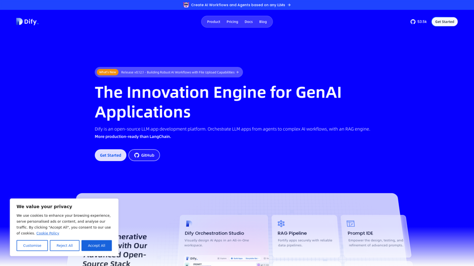 Dify.AI · The Innovation Engine for Generative AI Applications