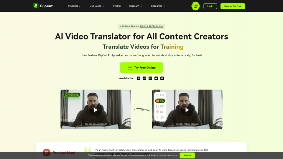 Free AI Video Translator: Translate Videos to 130 Languages