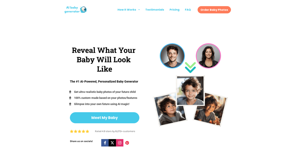 AI Baby Generator - Your Baby Face Predictor | Future Child