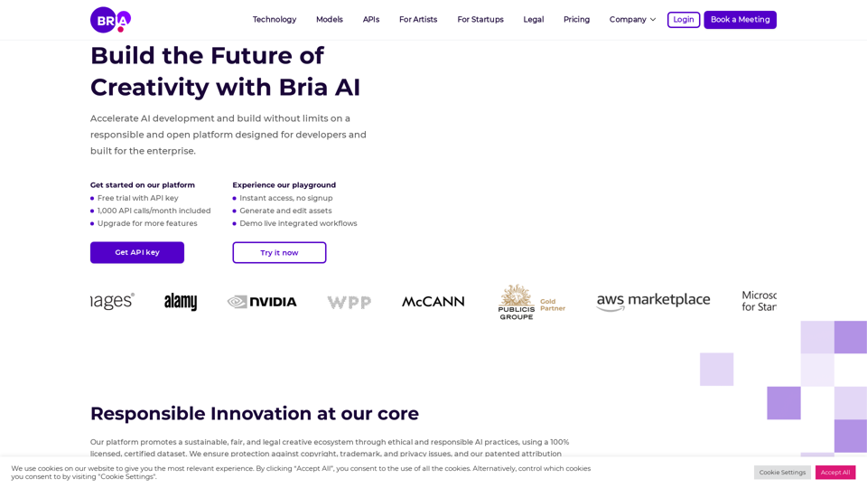 Visual Generative AI Done Right | BRIA.ai