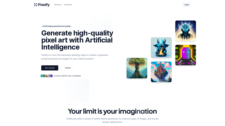 Pixelfy | Create Pixel Art with Artificial Intelligence