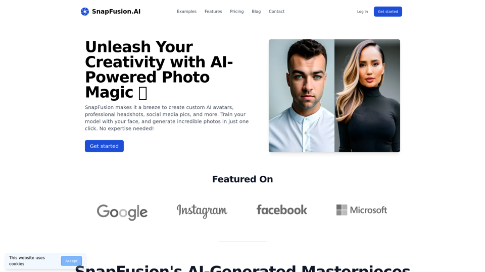 SnapFusion AI - The Easiest Way to Create AI-Powered Photos