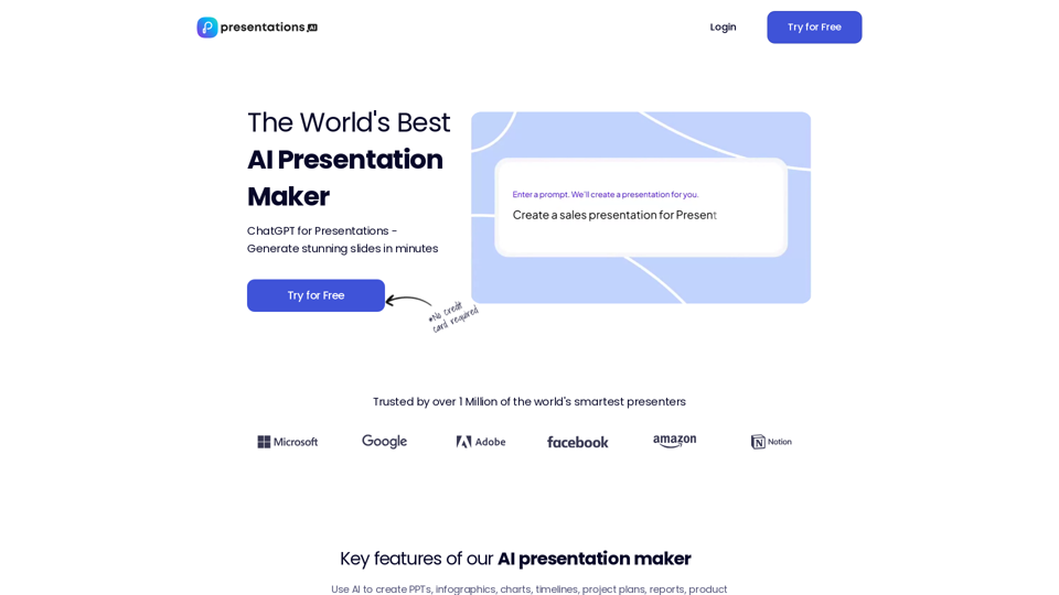 Presentations.AI - ChatGPT for Presentations