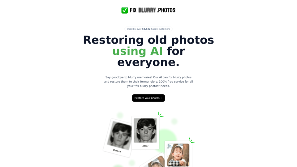 Face Photo Restorer - AI Powered Image Restoration