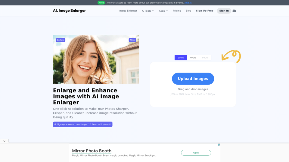 AI Image Enlarger | Enlarge Image Without Losing Quality!