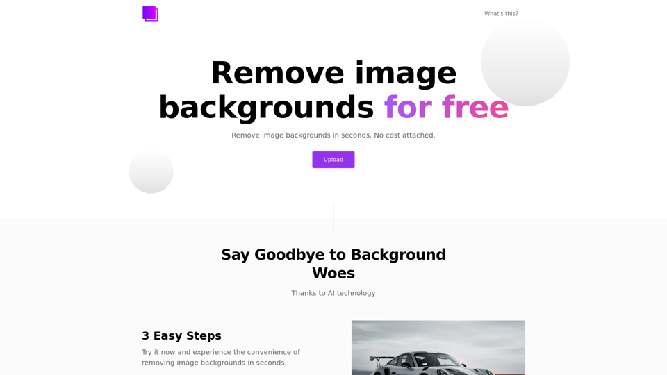 RemoveBG | Remove Image Backgrounds For Free