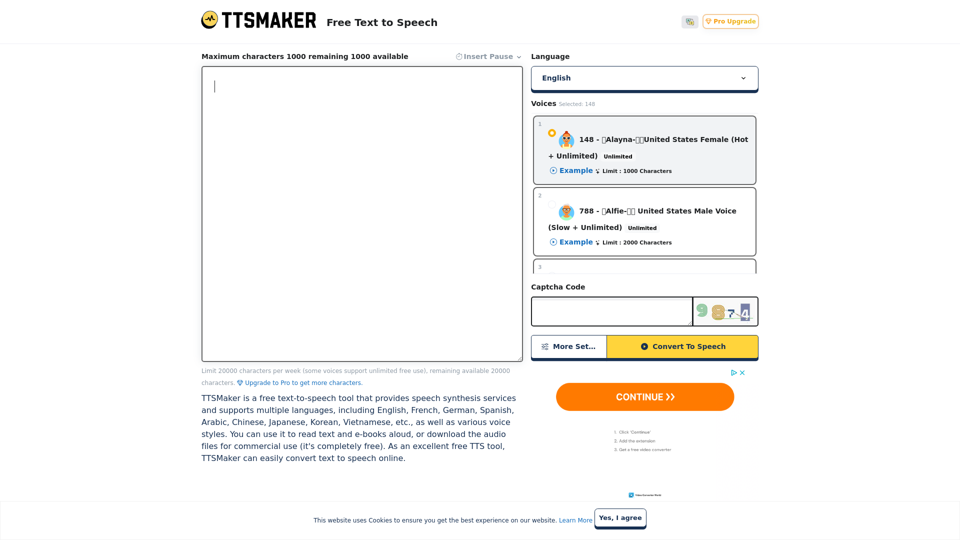 Free Text to Speech Online - TTSMaker