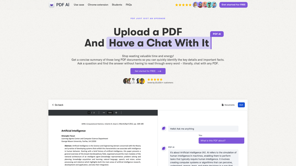 Chat with Any PDF Document | PDF AI