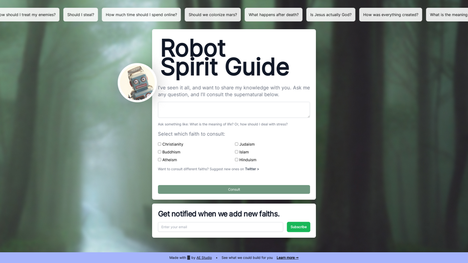 Robot Spirit Guide - Get a Different Perspective on Religious Books