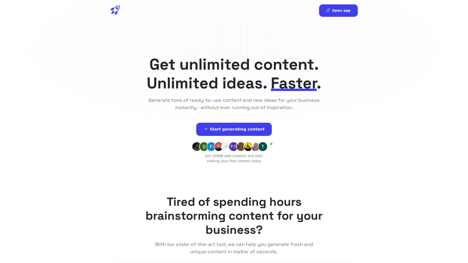 AI Suggests - Unlimited Content. Faster.