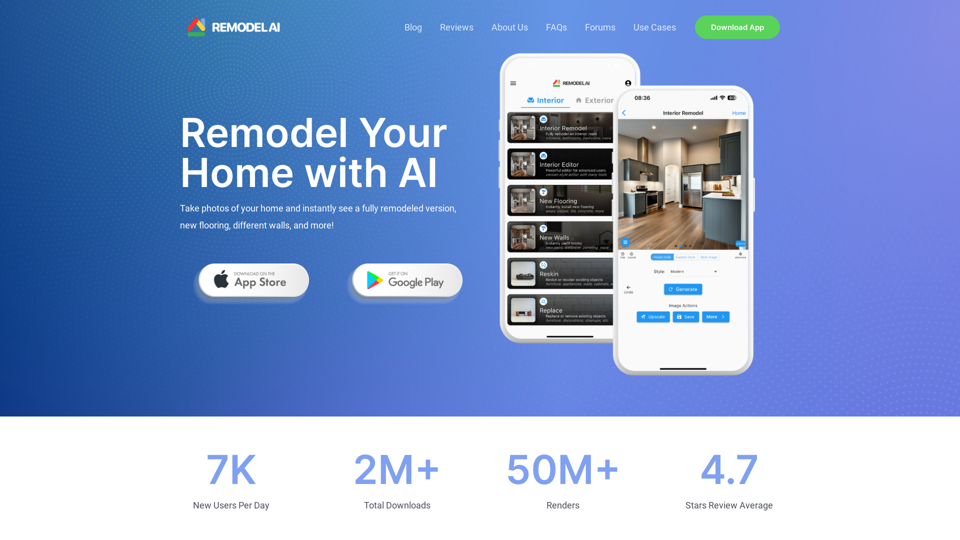 Remodel AI - Renovate Your Home With Our AI App