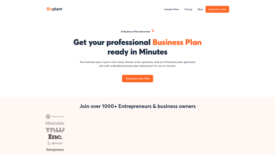 AI Business Plan Generator: Create Your Plan in Minutes