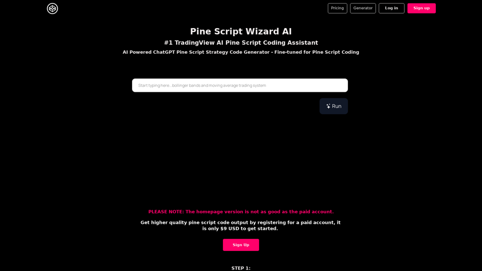 Pine Script Wizard ChatGPT | AI Pine Script Strategy Code TradingView