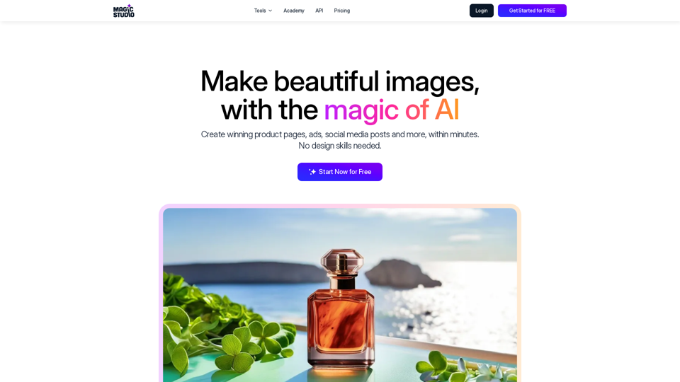 Magic Studio : Make beautiful images with AI